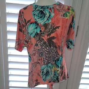 A Girl Thing Vibrant Floral Blouse